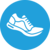 Grafik Sport Grafik mit Turnschuh: Beim MUKOmiteinander wird auch gewandert.