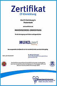 So sieht das Zertifikat muko.zert aus. So sieht das Zertifikat muko.zert aus.