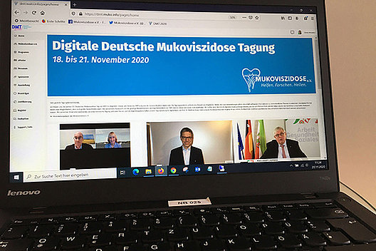 In diesem Jahr fand die Deutsche Mukoviszidose Tagung Corona-bedingt digital statt. Foto: Mukoviszidose e.V. 