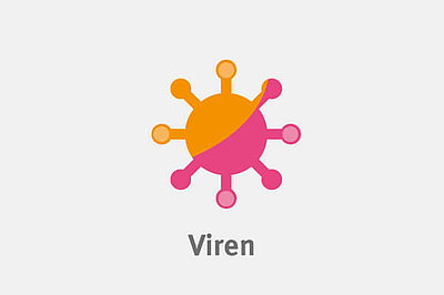Virus (schematische Darstellung). Viren könnten in der Gentherapie als "Genfähren" - sogenannte Vektoren - eingesetzt werden. 