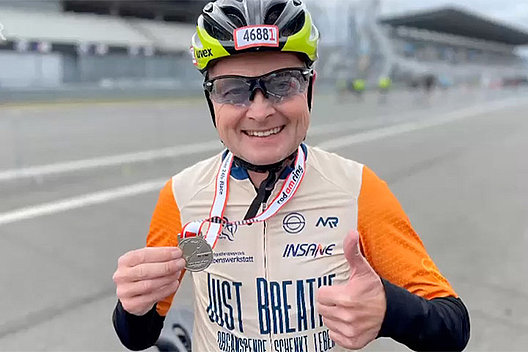 Stolzer Finisher: Reiner. Foto: Lindner/BR. 