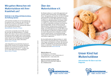 Flyer: Unser Kind hat Mukoviszidose