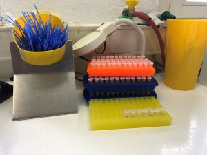 Staphylococcus aureus in Plastikröhrchen zum Einfrieren