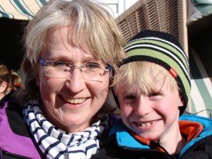 Linus (mit 8 Jahren) und Mama auf Amrum, 2012