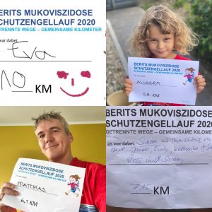 Auf dem Teilnahmevordruck konnten die Läuferinnen und Läufer ihre Kilometer eintragen.