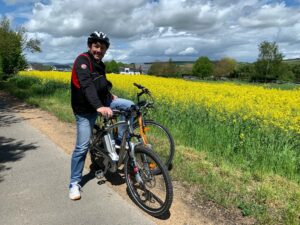Heute sind Jürgen und Ingrid viel mit dem E-Bike unterwegs.