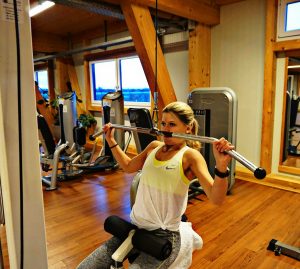 Carola beim Training