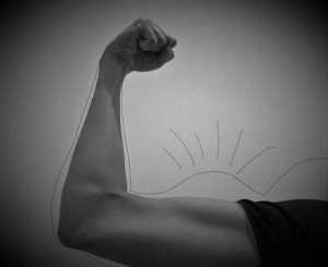 Geschafft - Alex hat das Strong is sexy-Training durchgezogen. 