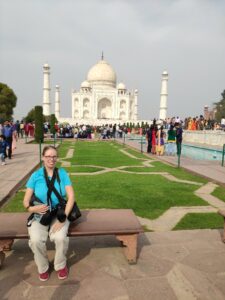 Ilka am Taj Mahal in Indien