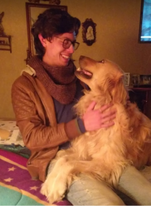 Juan mit seiner Hündin Bruna.
