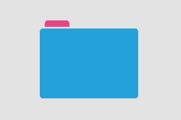 Icon Themenbezogene Seite: Grafische Darstellung eines Dateiordners